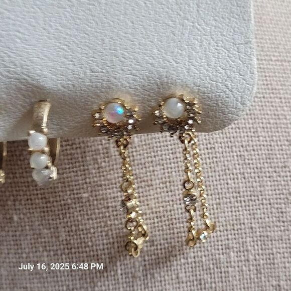 Free People Set Of Four Pierced Earrings NWT - Picture 5 of 6